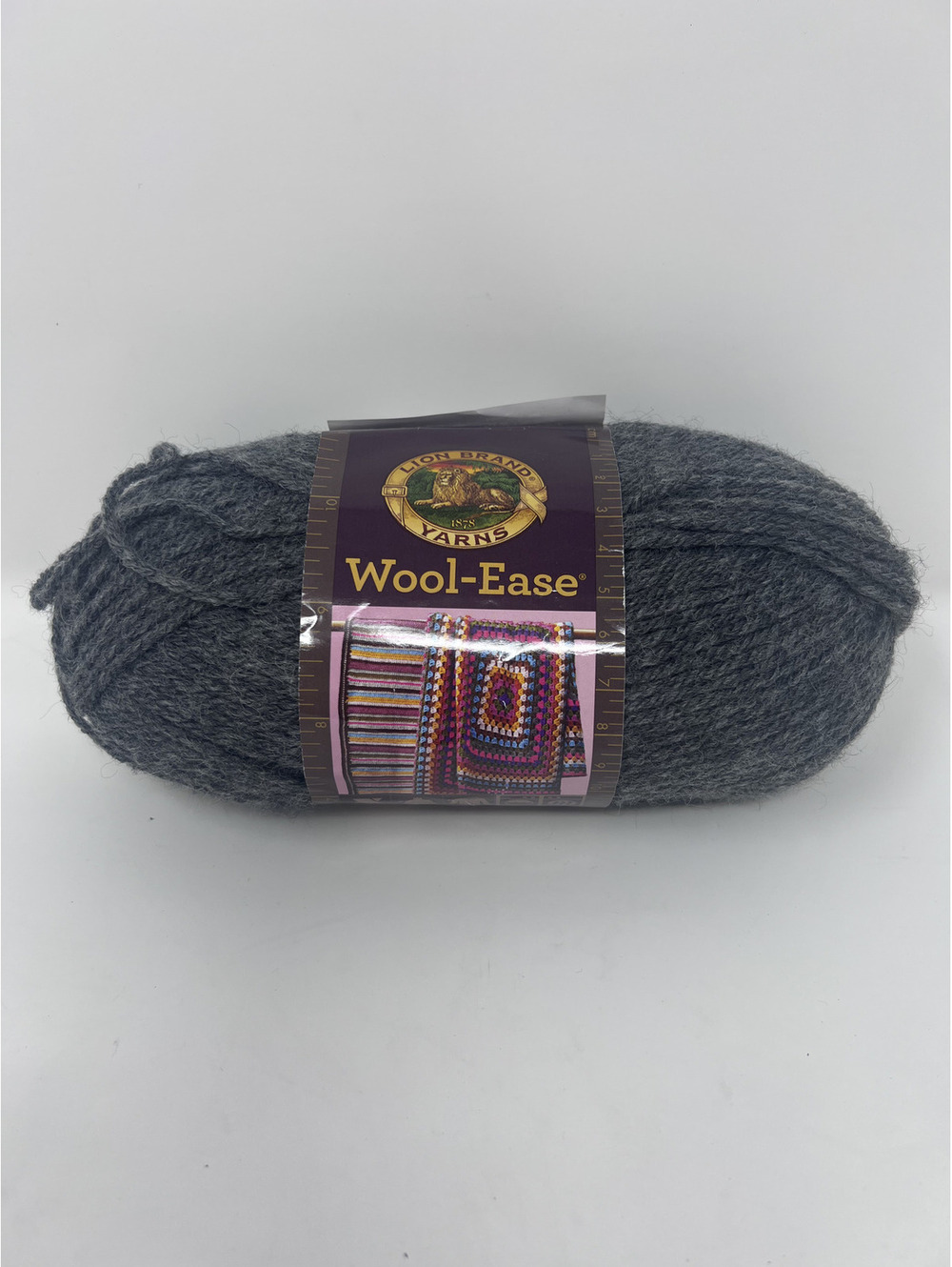 Lion Brand Wool-Ease Medium Weight Yarn 3 oz Gray